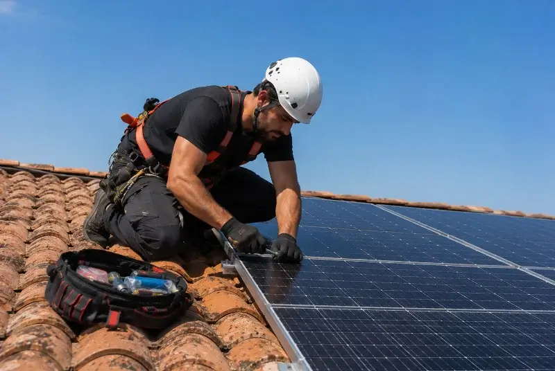 Maintenance et monitoring de panneaux solaires à Piégros-la-Clastre